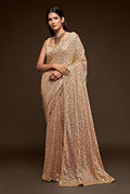 Sequin Georgette Saree - Effortless Draping & Glamour