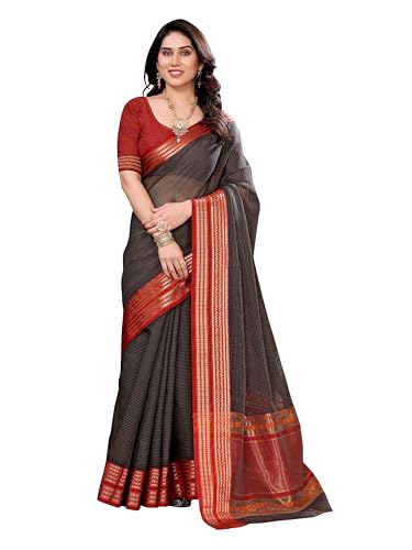 Kota Doria Cotton Checks Saree