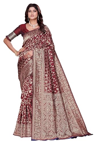 Rama Embroidered Bandhani Georgette Saree