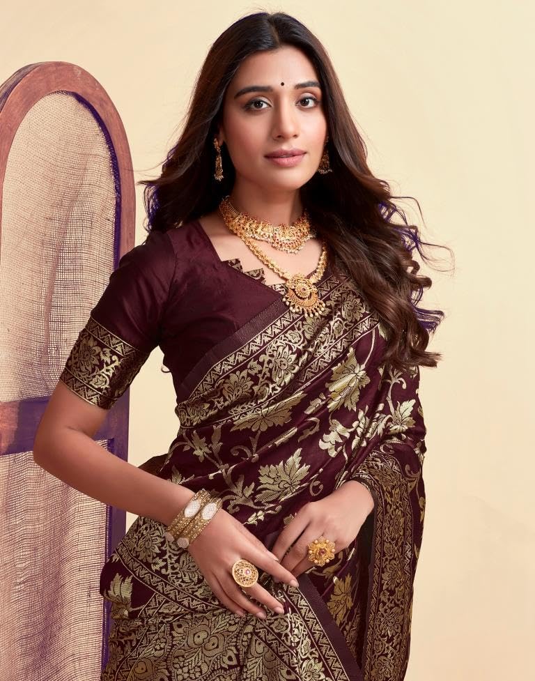 Kanjivaram Silk Banarasi Wedding Saree