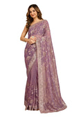 Soft Net Embroidery Saree