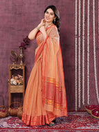 Kota Doria Cotton Checks Saree
