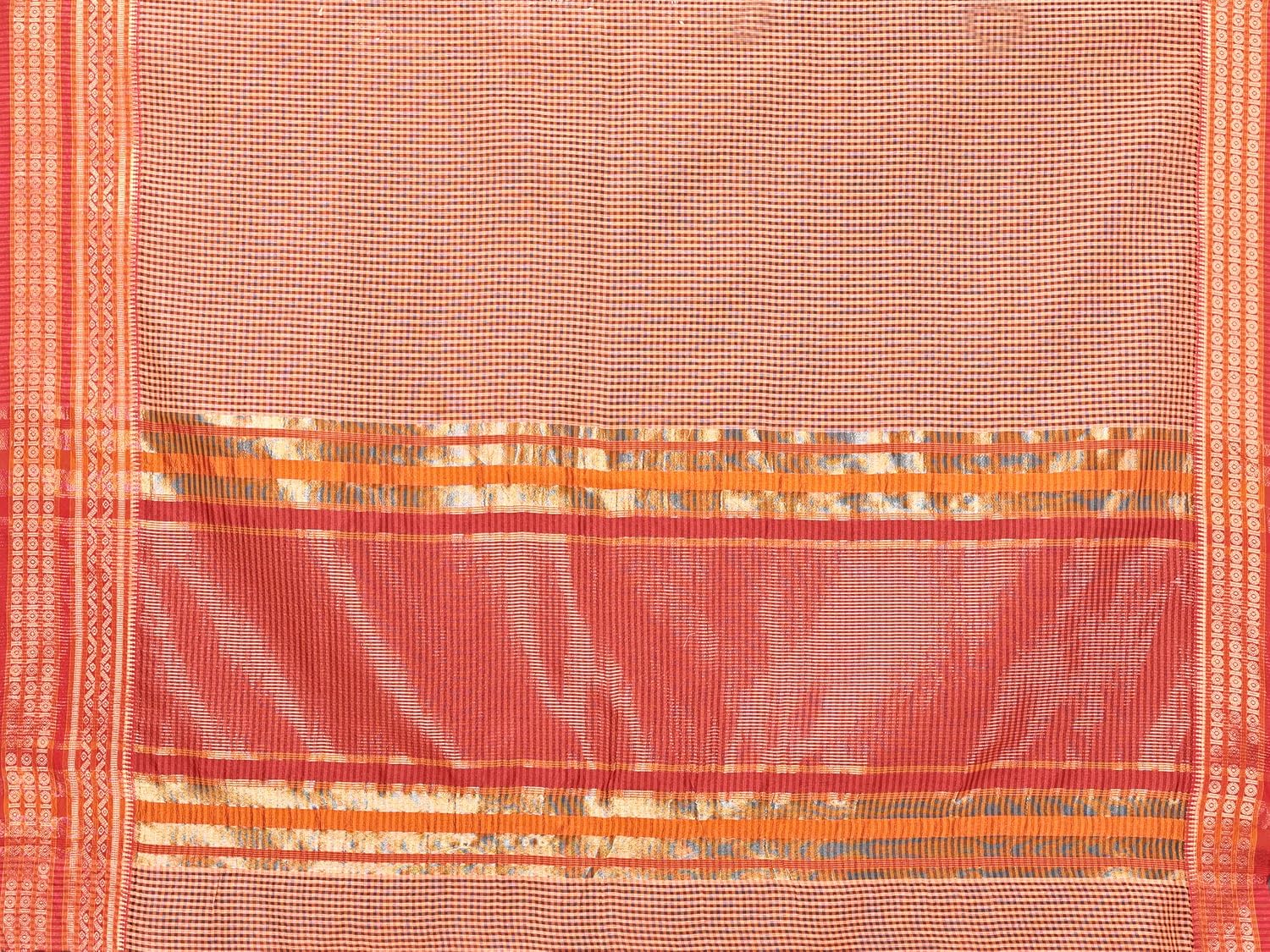 Kota Doria Cotton Checks Saree
